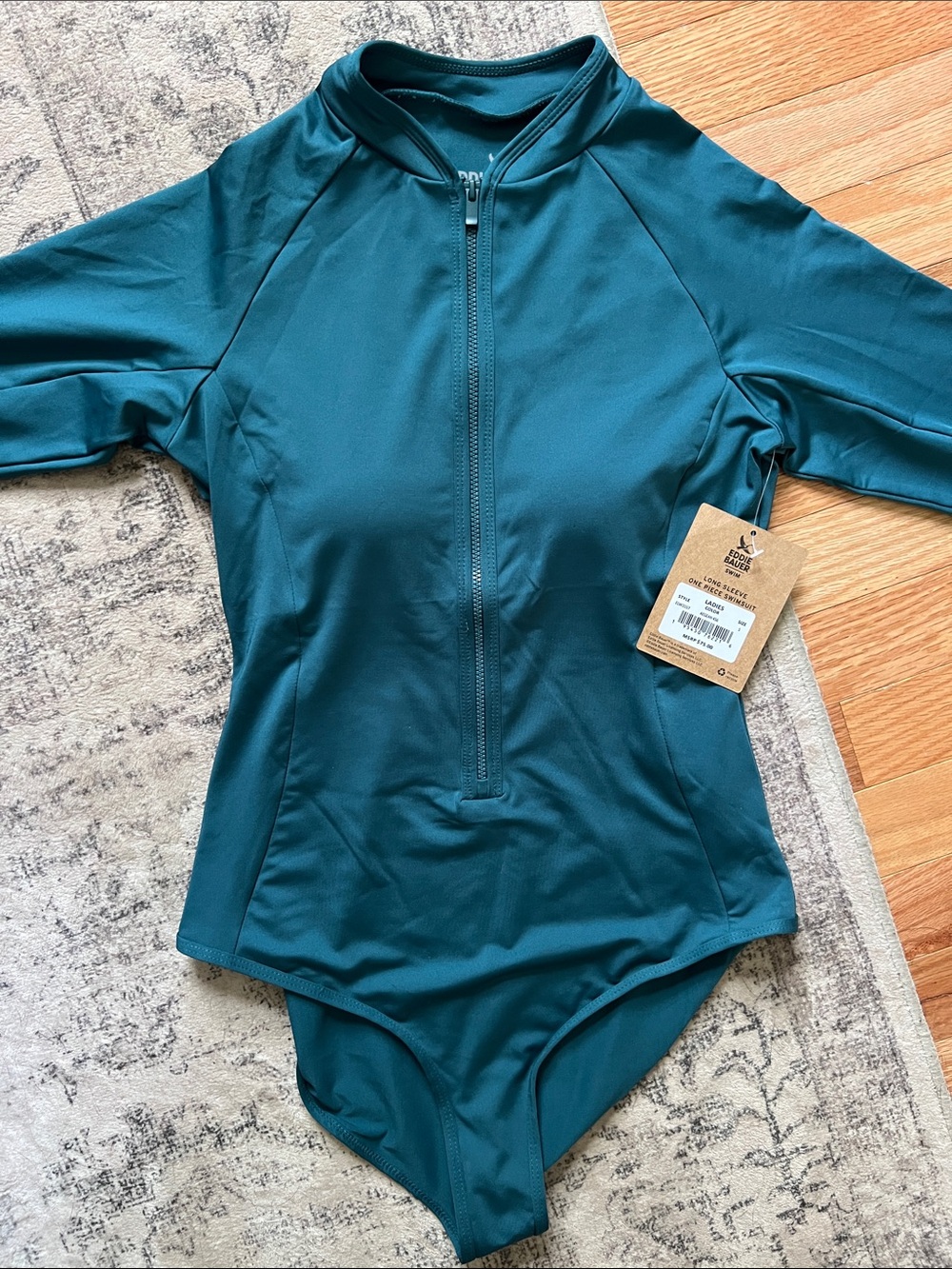 Eddie Bauer Long Sleeve One-Piece Swimsuit